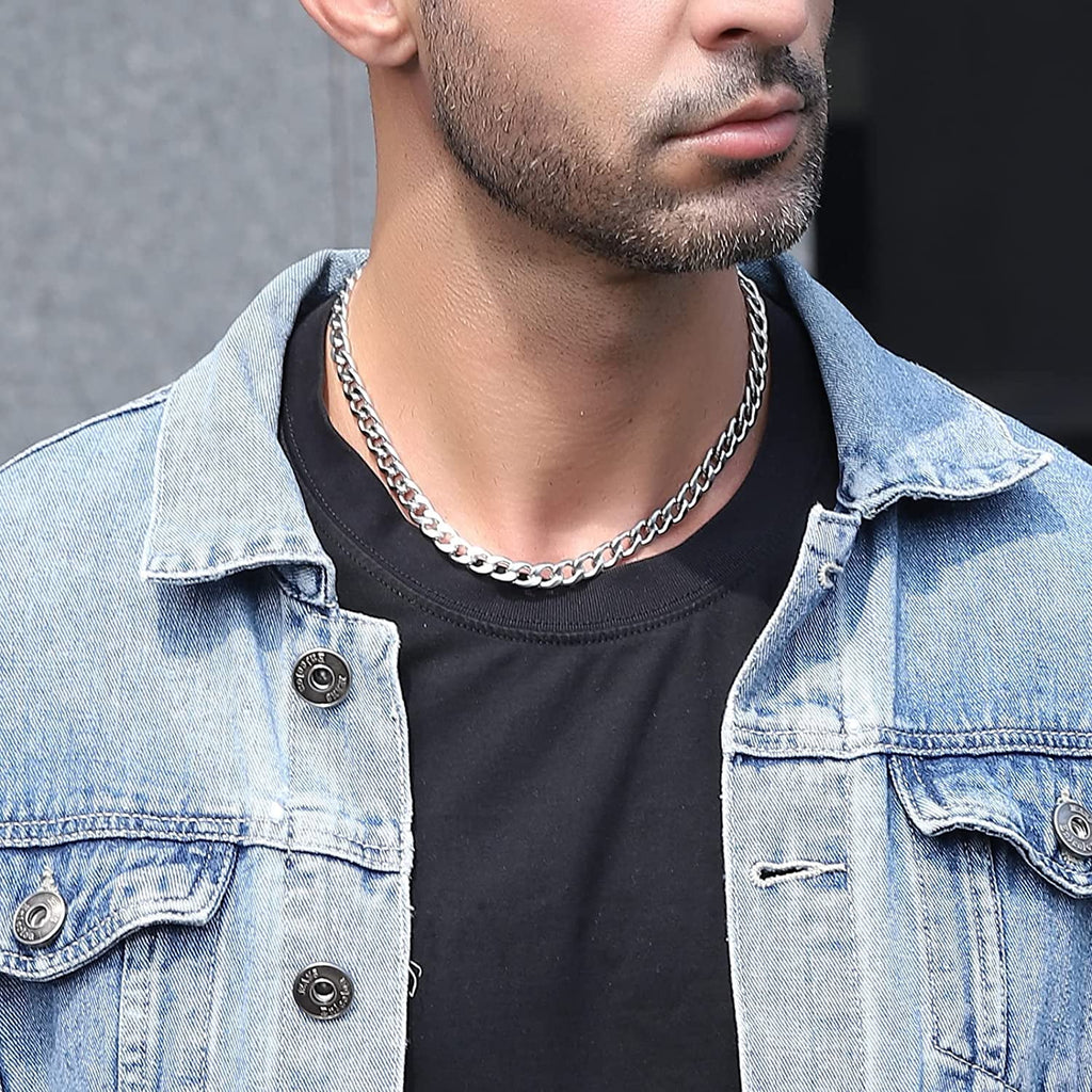 2025 Graduation Gifts for Him Teenages Teen Boyfriend Brother Son Grandson Graduates Silver Cross Necklace Pendant Chain Set Catholic Religious Christian Jewelry Gifts Ideas Age