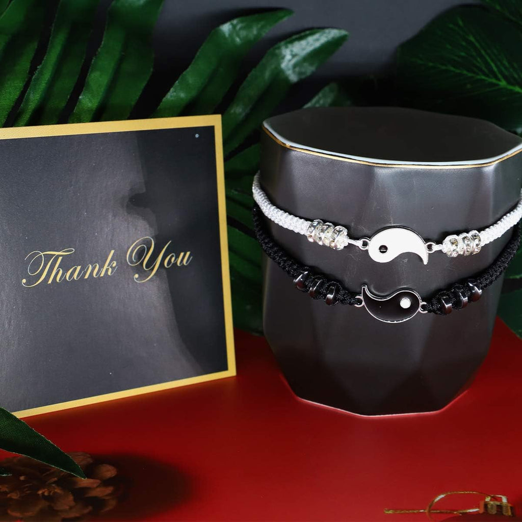 Best Friend Bracelets for 2 Matching Bracelets, Bff Bracelets for 2 Yin Yang Friendship Bracelets for Men Women
