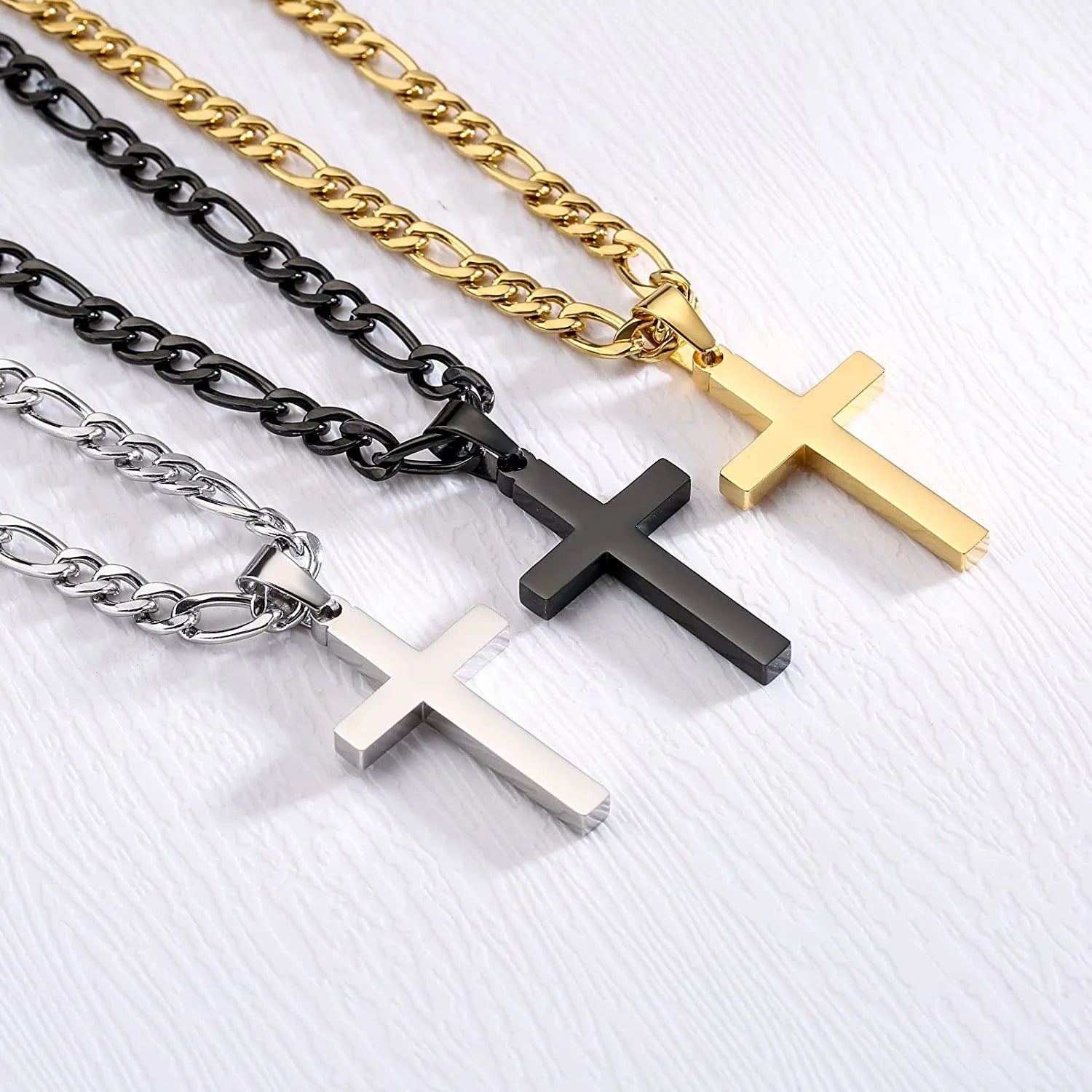 2025 Graduation Gifts for Him Teenages Teen Boyfriend Brother Son Grandson Graduates Silver Cross Necklace Pendant Chain Set Catholic Religious Christian Jewelry Gifts Ideas Age