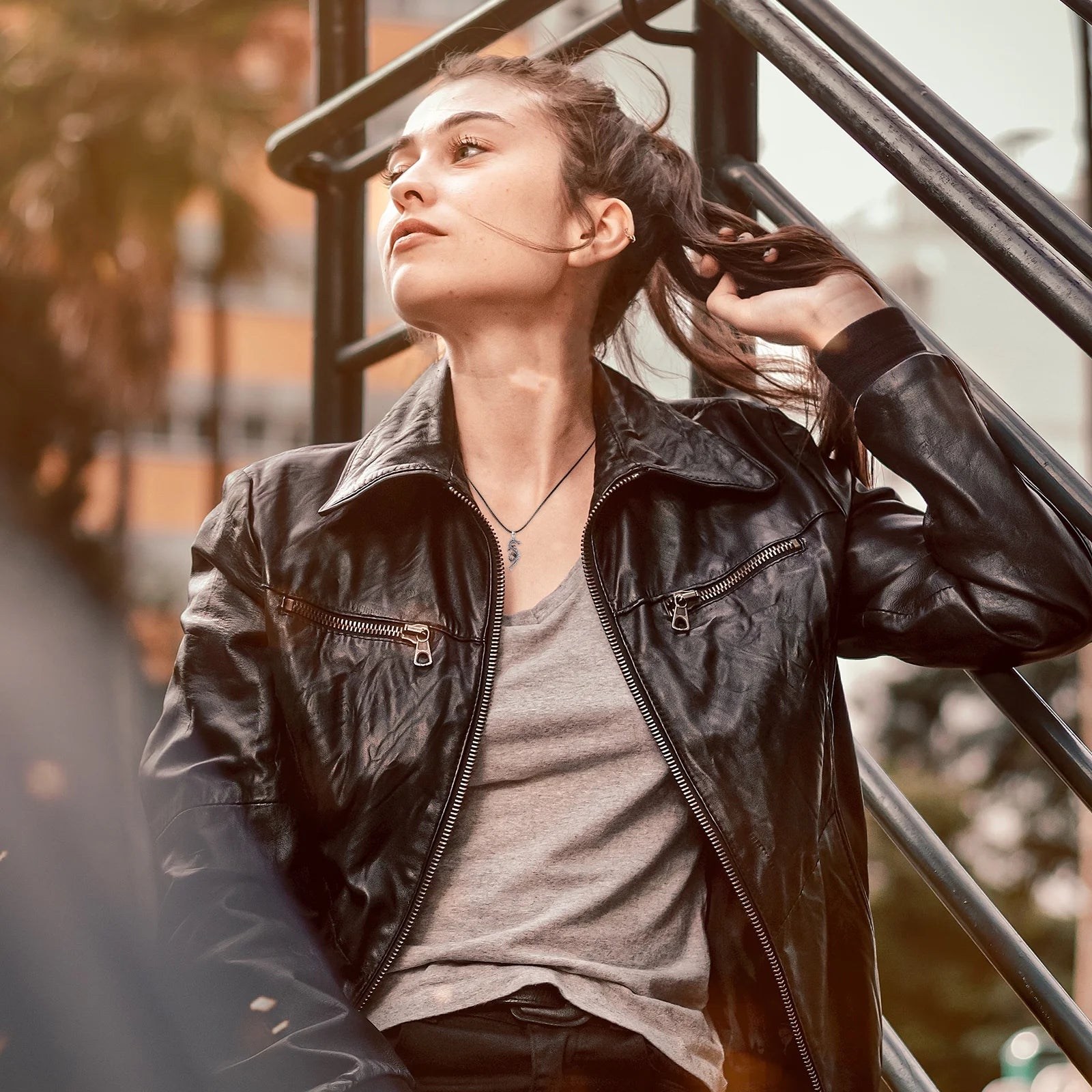 Dragon Necklace for Men 925 Sterling Silver Pendant Necklaces for Son Jewelry Birthday Gift